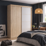 armario modelo kario 180 madera 2 puertas y espejos dormitorio vida cotidiana