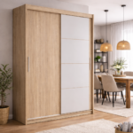 armario modelo kario 180 madera 2 puertas y espejos salón