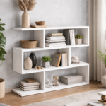 estantería modelo daura salón color blanco