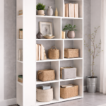estantería modelo faura color blanco vista completa