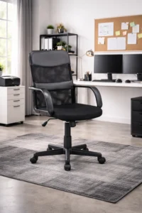 silla negra ansvar home office