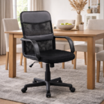 silla oficina modelo sof 08 color negro en comedor
