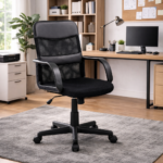 silla oficina modelo sof 08 color negro en despacho