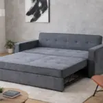sofá cama dax color gris abierto