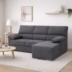 sofá modelo conde color gris salón