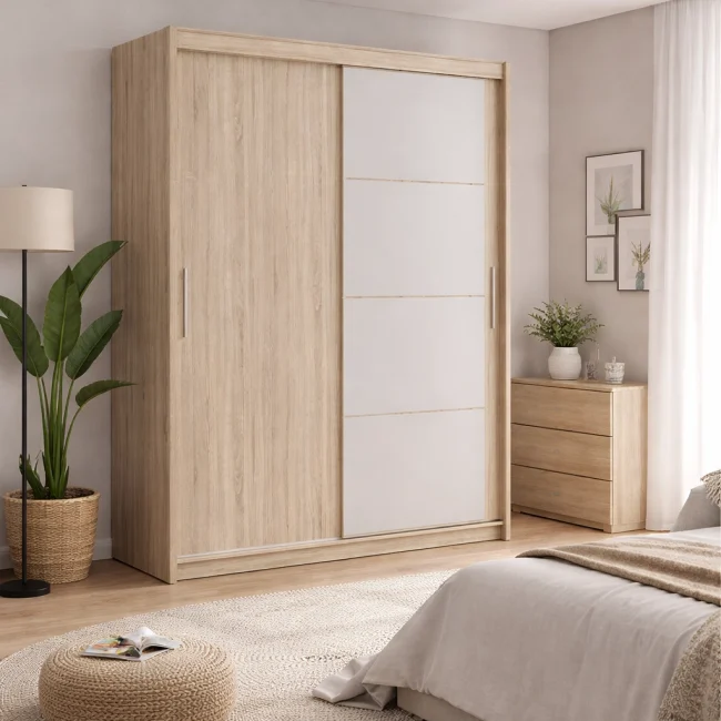 armario sken essential 2 puertas espejo dormitorio
